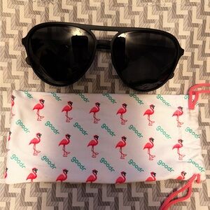 Goodr Sunglasses Operation Blackout w Dust Flamingo Storage Pouch
Polarized